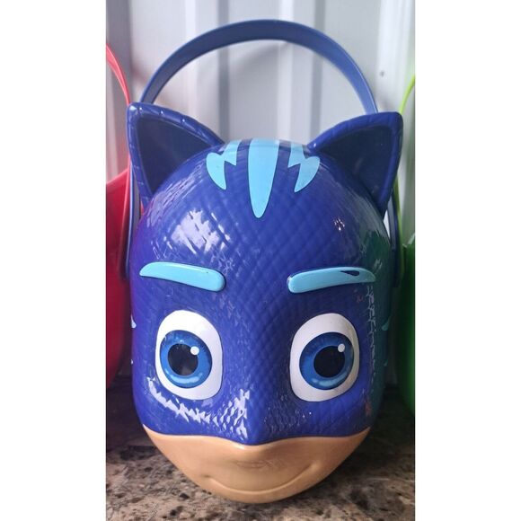 3 PJ MASKS  Halloween Easter Candy Plastic Bucket Pails - Picture 3 of 10